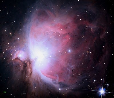 M42 Orion Nebula   Stack_999frames_9990s_  with ZWO 533 Mc Pro.