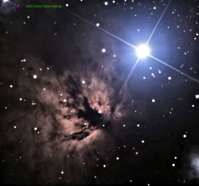 NGC 2024 Flame Nebula Stack 318frames,6360s with My ZWOasi533mc Pro.