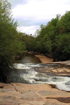 Looking from the top of Cater falls About 40 to 50 Ft.