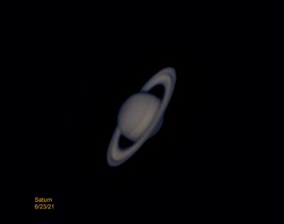 New Picture I Made of Saturn 6-23-21, Last night/this morning
