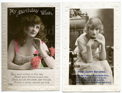 Edwardian Birthday Cards
