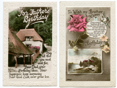 Edwardian Birthday Cards