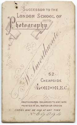 Victorian Carte de Visite CDV Photograph