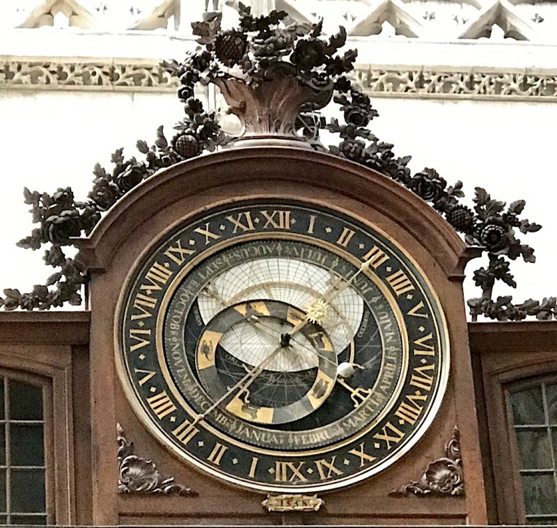 an astrolabe 24 hour clock built in 1558