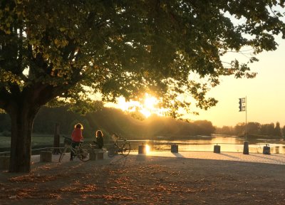 Watching the light change as evening arrives