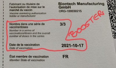 V for Vaccination #3, covid booster