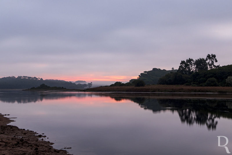 A Lagoa de bidos em 1 de outubro de 2020