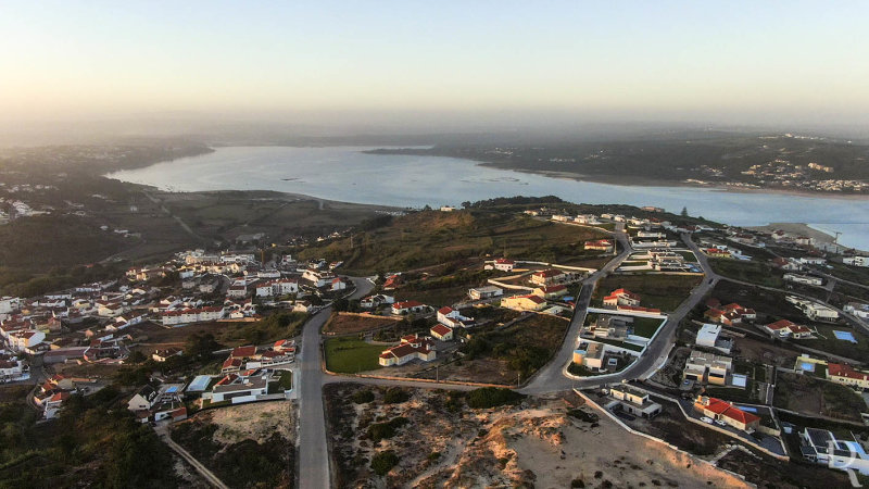 A Lagoa de bidos em 22 de agosto de 2020