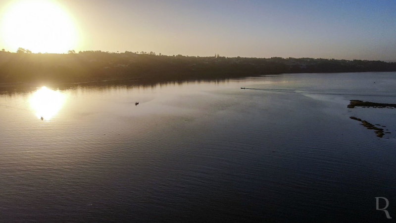 A Lagoa de bidos em 22 de agosto de 2020