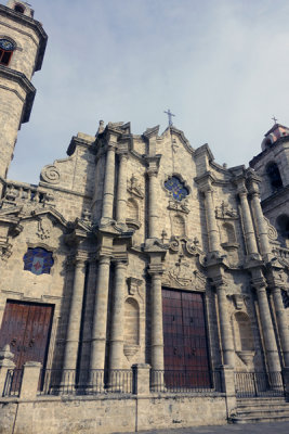 Facade, Havana Cathedral, Cuba.