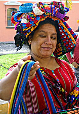 Street Vendor, Antigua, Guatemala.