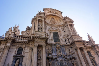 Facade, Church of the Virgin of Fuensanta, Murcia, Spain.