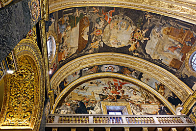 Inside St. Johns Co-Cathedral, Valletta, Malta.