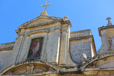 Facade, St. Johns Co-Cathedral, Valletta, Malta.