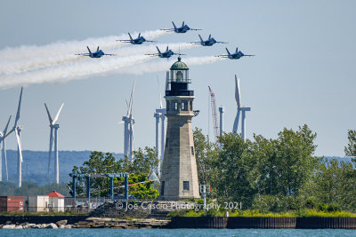 Blue Angels on the Buffalo Waterfront