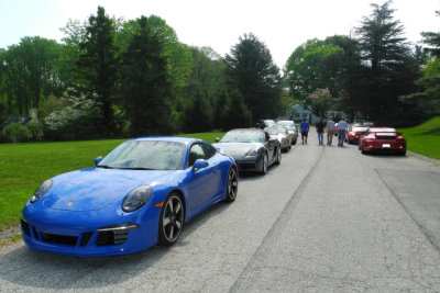 Left, 2016 Porsche 911 GTS Club Coupe (991.1), 1 of 60 made to celebrate Porsche Club of America's 60th Anniversary (2788)