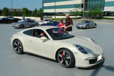 2014 Porsche 911 50th Anniversary Edition in Geyser Gray (991.1), Porsche Club gimmick rally, Chesapeake Region (2864)