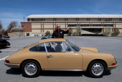 1968 Porsche 911L, Sand Beige, Best of Show and 1st in Class, People's Choice Concours, Hershey. Owned by Bob since new. (0891)