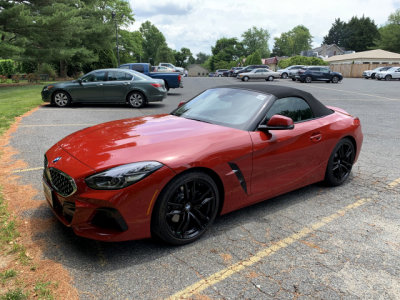 2019 BMW Z4 sDrive 30i; service loaner, photographed in Monkton, Maryland (0952)