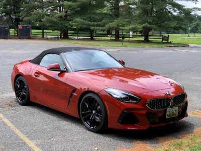 2019 BMW Z4 sDrive 30i; service loaner, photographed in Monkton, Maryland (0954)