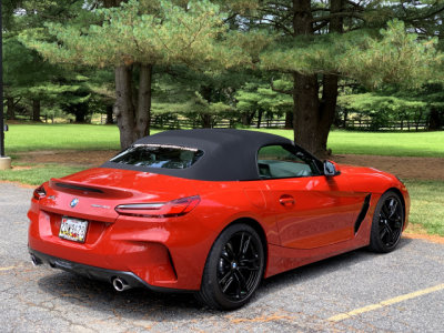2019 BMW Z4 sDrive 30i; service loaner, photographed in Monkton, Maryland (0957)