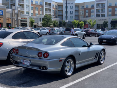 Ferrari 550 Maranello, one of 3,083 built between 1996 to 2002; photographed in Hunt Valley, Maryland (1167)