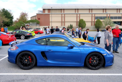 Cayman GTS (981) in Sapphire Blue, Peoples' Choice Concours, Porsche Swap Meet in Hershey, PA (3392)