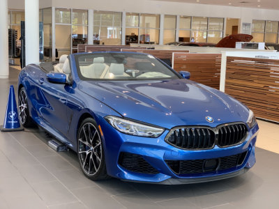 2020 BMW M850i XDrive in Sonic Blue at BMW of Towson (1976)