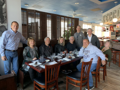 Ten of the 15 attendees of PCA Chesapeake's tour planning workshop had lunch at Kecco's in Reisterstown. One left early. (2577)