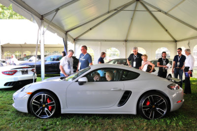 DEALERS' EXHIBIT AREA: 2019 Porsche 718 Cayman S in Chalk (known as Crayon in the UK) (6669)