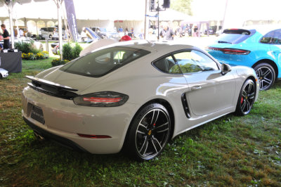 DEALERS' EXHIBIT AREA: 2019 Porsche 718 Cayman S in Chalk (known as Crayon in the UK) (6682)