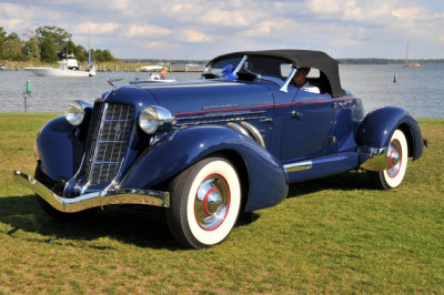 MOST Elegant Pre-War Open Car: 1935 Auburn Model 851SC Boattail Speedster, 2019 St. Michaels Concours d'Elegance (7864)