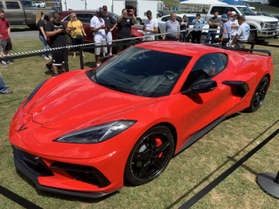 2020 Chevrolet Corvette Stingray (C8) in Torch Red with Z51 Package, at annual Corvettes at Carlisle in Pennsylvania (1691)