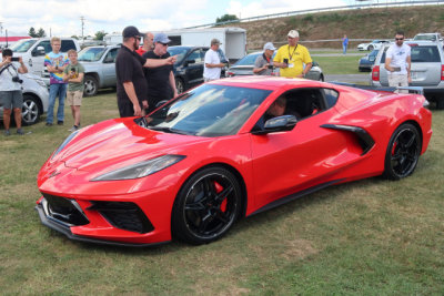 2020 Chevrolet Corvette Stingray (C8) in Torch Red with Z51 Package, at annual Corvettes at Carlisle in Pennsylvania (4854)