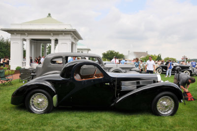 1938 Bugatti T-57C Atalante Coupe by Gangloff, HOTEL HERSHEY AWARD, Rick Workman, Windermere, FL (1291)