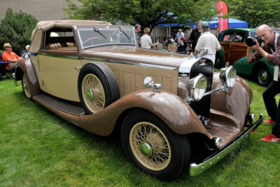 1934 Hispano-Suiza K6 Cabriolet by Fernandez & Darrin, Morton Bullock, Ruxton, MD, The Elegance at Hershey, PA, 2015 (1450)