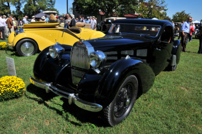 1937 Bugatti Type 57 Atalante Coupe, North Collection, at the 2016 St. Michaels Concours d'Elegance, MD (4295)
