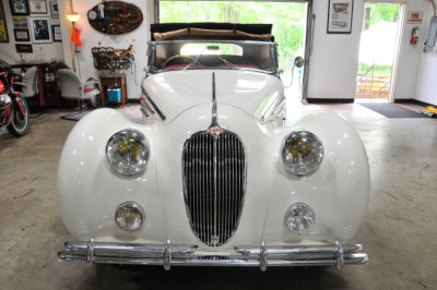 1948 Delahaye 135M Cabriolet, coachwork by Figoni & Falaschi, at Radcliffe Motorcars' 2019 Open House, Reisterstown, MD (6495)