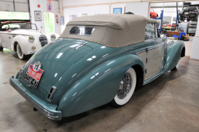 1947 Delahaye 135M Cabriolet w/ 1949 coachwrok by A.B. Guillore at Radcliffe Motorcars' 2019 Open House, Reisterstown MD (6532)