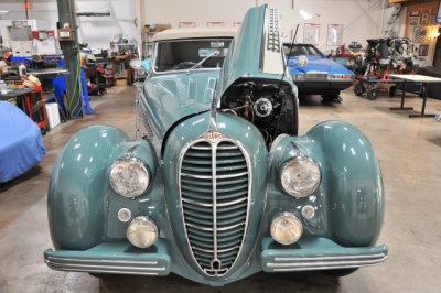 1947 Delahaye 135M Cabriolet w/ 1949 coachwrok by A.B. Guillore at Radcliffe Motorcars' 2019 Open House, Reisterstown MD (6539)