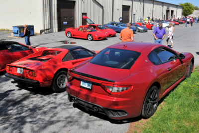 2015 Vintage Ferrari Event, late 1970s Ferrari 308 GTS and late-model Maserati GranTurismo (9853)