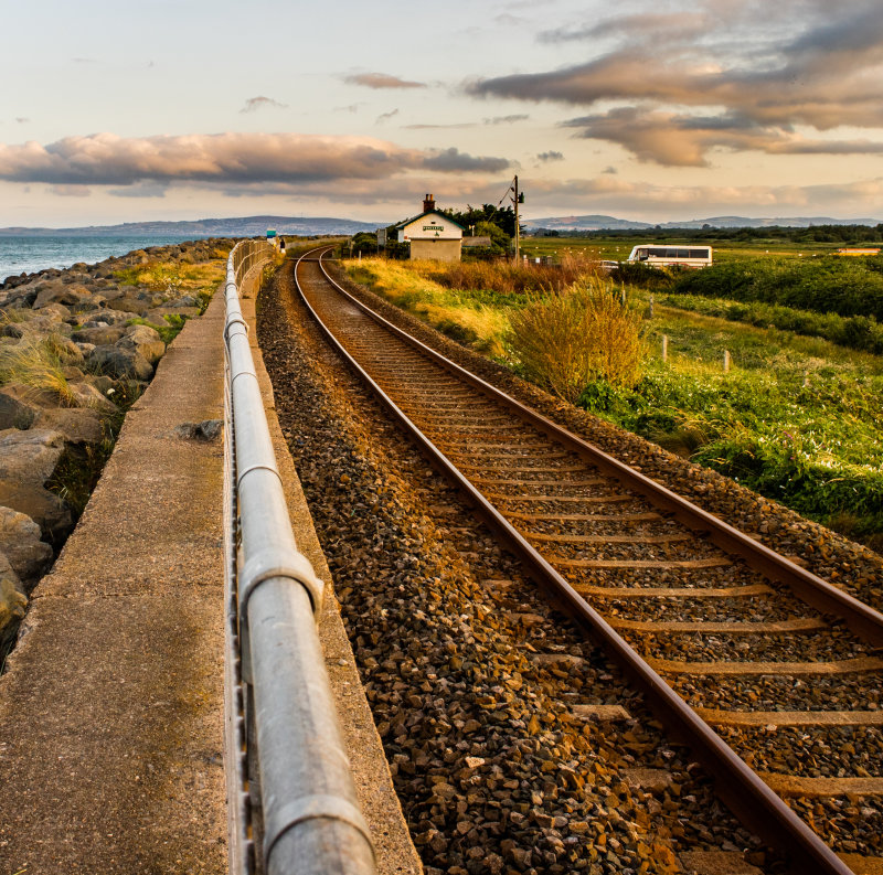 Sunset view Newcastle Station House, Newcastle, Ireland