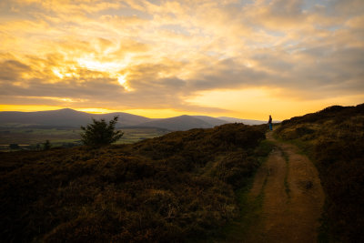 Angela on Sugar Loaf Mountain, Wicklow. Ireland