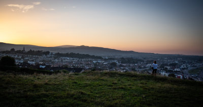 Girl on Bray Head, Wicklow, Ireland