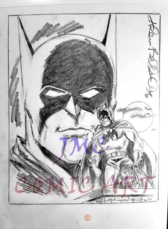 15.	 Batman  9x12  Allen Bellman  Pencil 