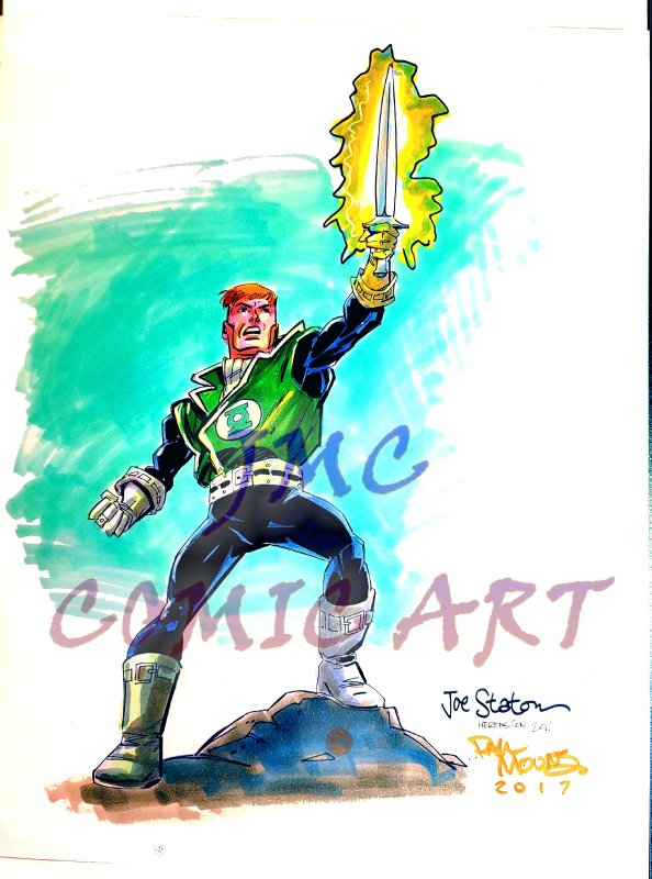 33.	 Green Lantern/Guy Gardner 11x14  J.Staton (P/I) x P.Mounts (C).