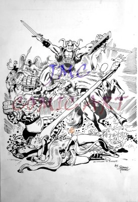 9.	Fantastic Four (Giant Sized Ann. #3 Partial Cover Recreation) - Romeo Tanghal  P/I..