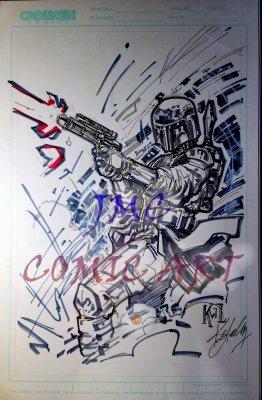 16. “Boba Fett” – 11x17 – Ken Lashley – P/I/Color Wash ..
