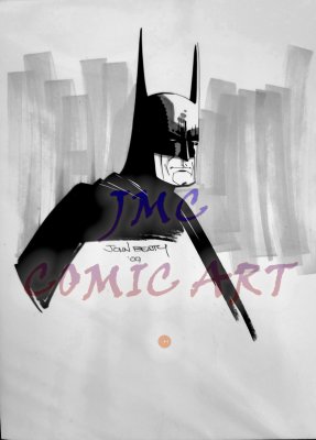 42.	 “Batman” – 11x14 – John Beatty – Black/White/Grey Wash …