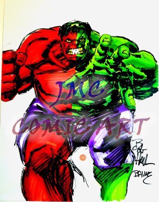 43.	 “Hulk” – 8 ½ x 11 – Bob Hall (P/M) x Jeff Blake (C) …